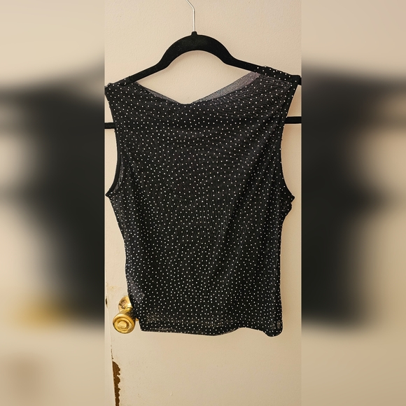 Edited Rhinestone Sheer Mesh Top - Picture 6 of 10